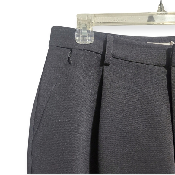 EUC GOOD AMERICAN LUXE SUITING COLUMN WIDE LEG TROUSERS PANTS SZ 10/30 BLACK - Picture 10 of 15